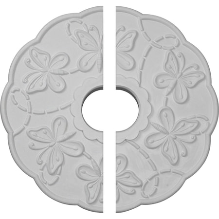 Ekena Millwork Terrones Butterfly Ceiling Medallion, 17 7/8"OD x 3 7/8"ID x 1"P CM17TS2